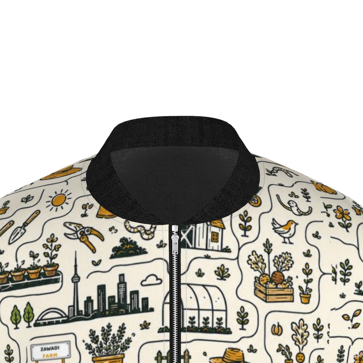 Zawadi Farm Toronto Bomber Jacket - Cream